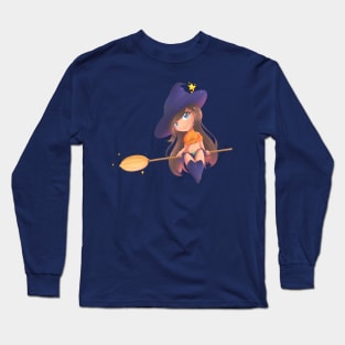 Chibi Witch - QueenOfArt Long Sleeve T-Shirt